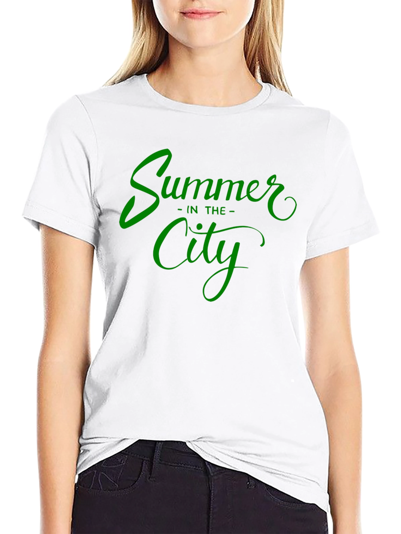 Summer in the City Black Graphic Tee