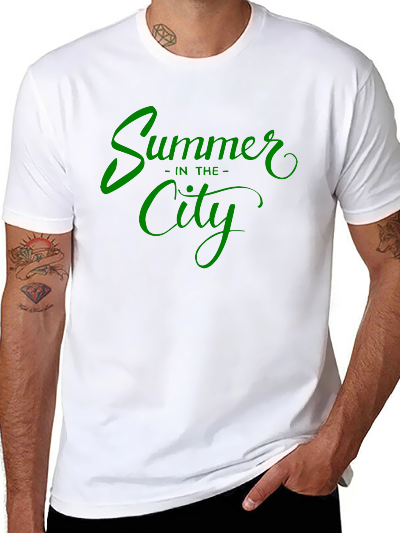 Summer in the City Black Graphic Tee