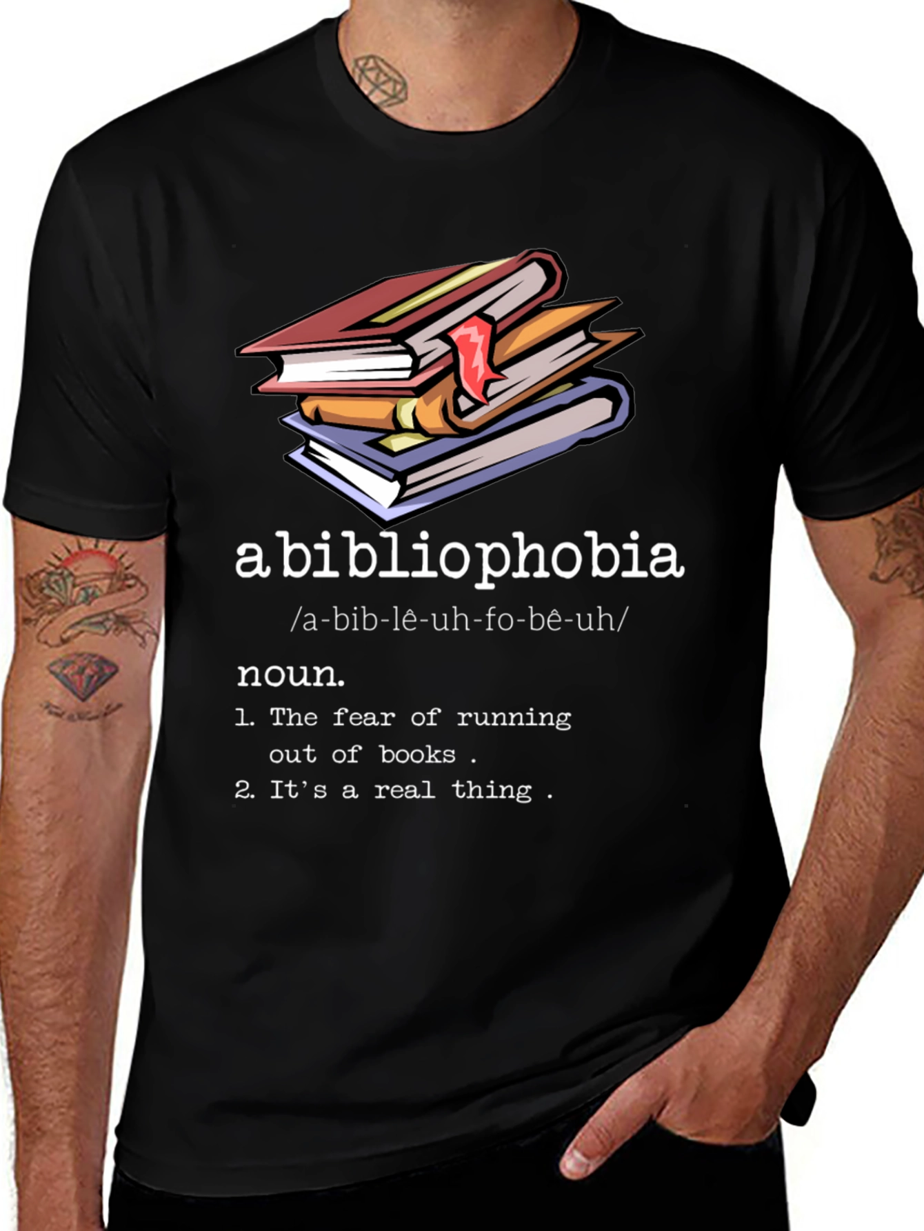 Abibliophobia Definition T-Shirt