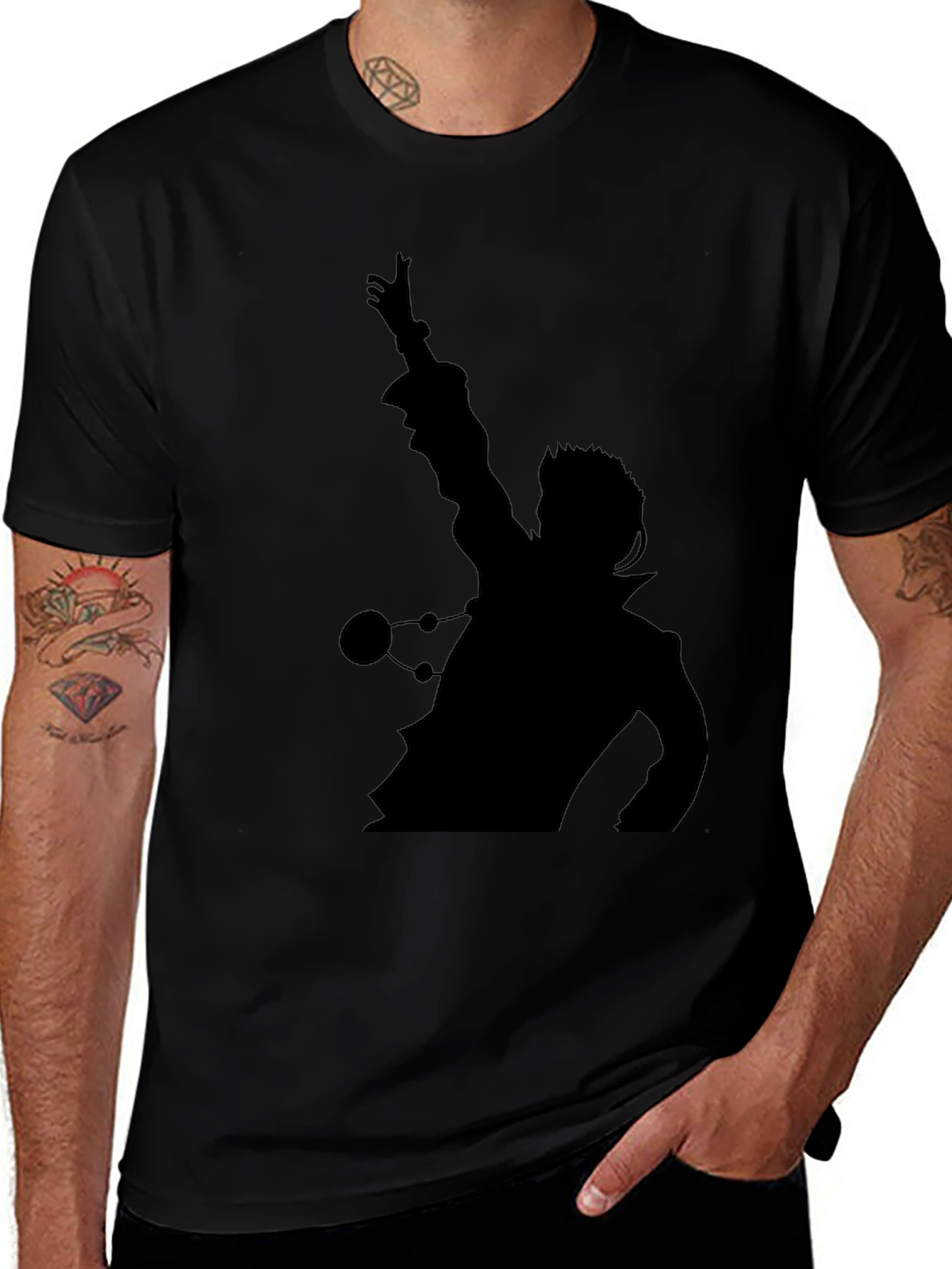 Silhouette Graphic Tee - Mens Black T-Shirt
