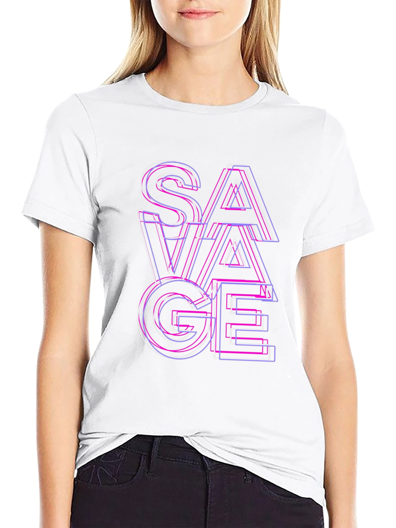 Savage Graphic T-Shirt - Edgy Fashion Statement