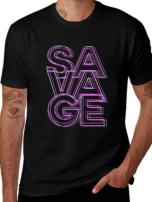 Savage Graphic T-Shirt - Edgy Fashion Statement