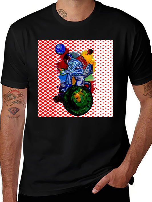Astronaut on Toilet T-Shirt - Space Humor Tee