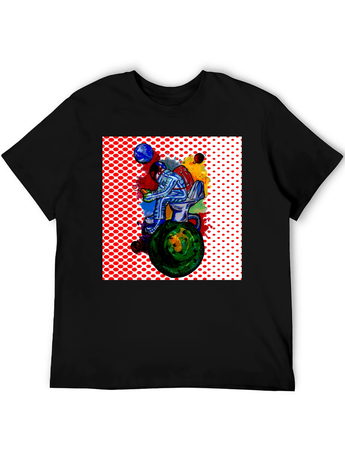 Astronaut on Toilet T-Shirt - Space Humor Tee