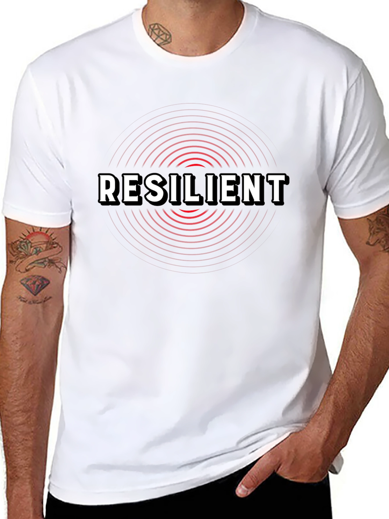 Resilient Graphic Tee - Black Comfort Fit