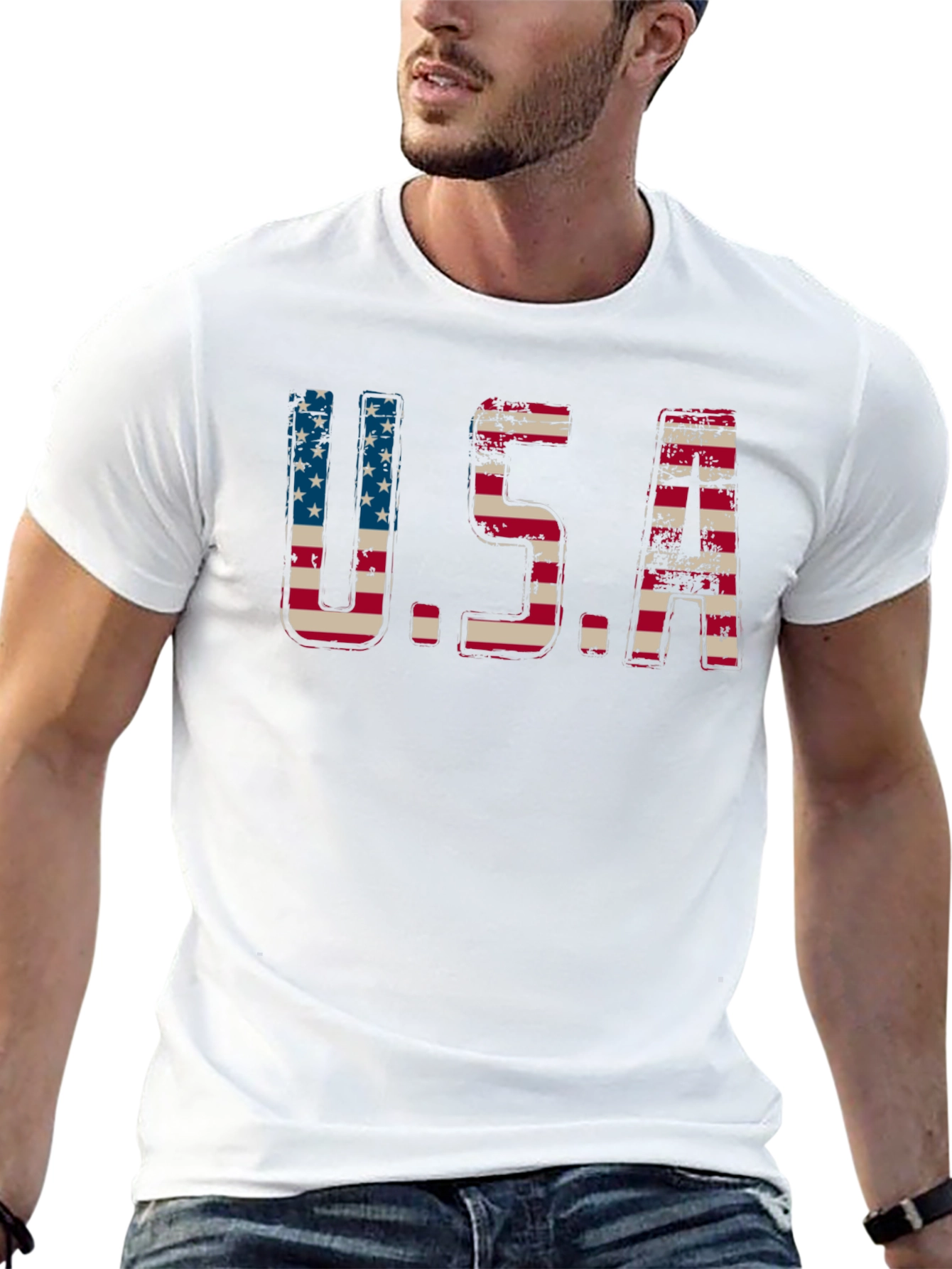 USA Flag Graphic T-Shirt