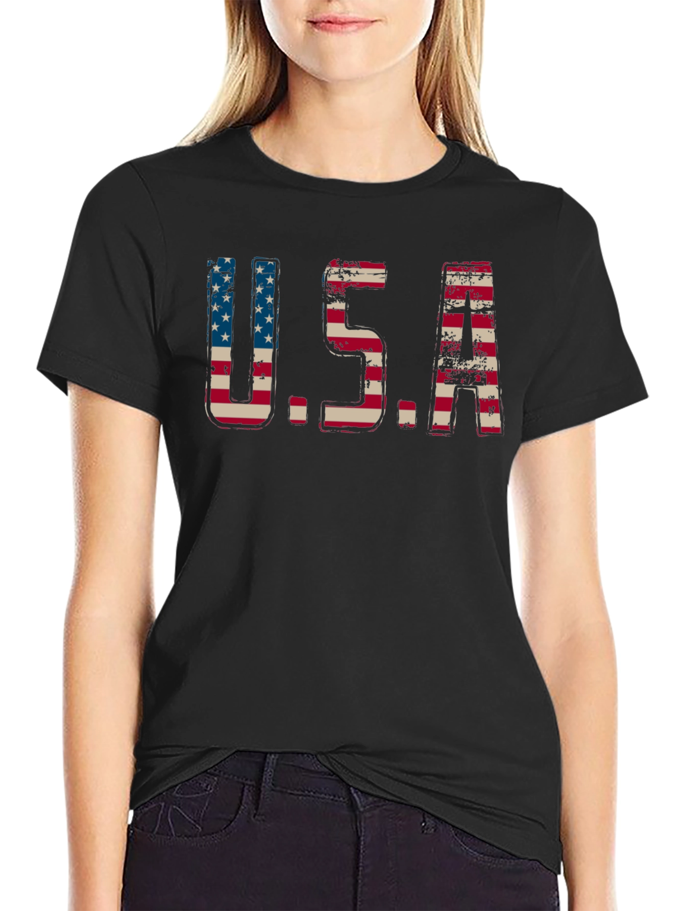 USA Flag Graphic T-Shirt