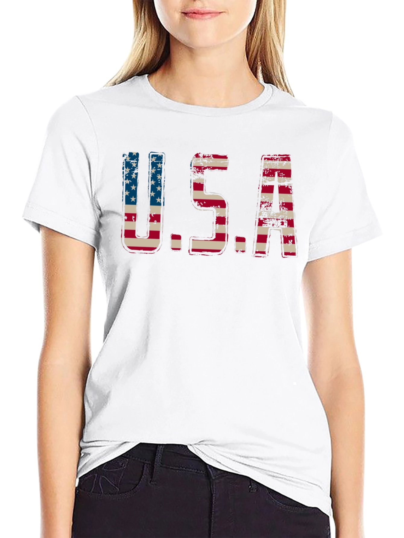 USA Flag Graphic T-Shirt