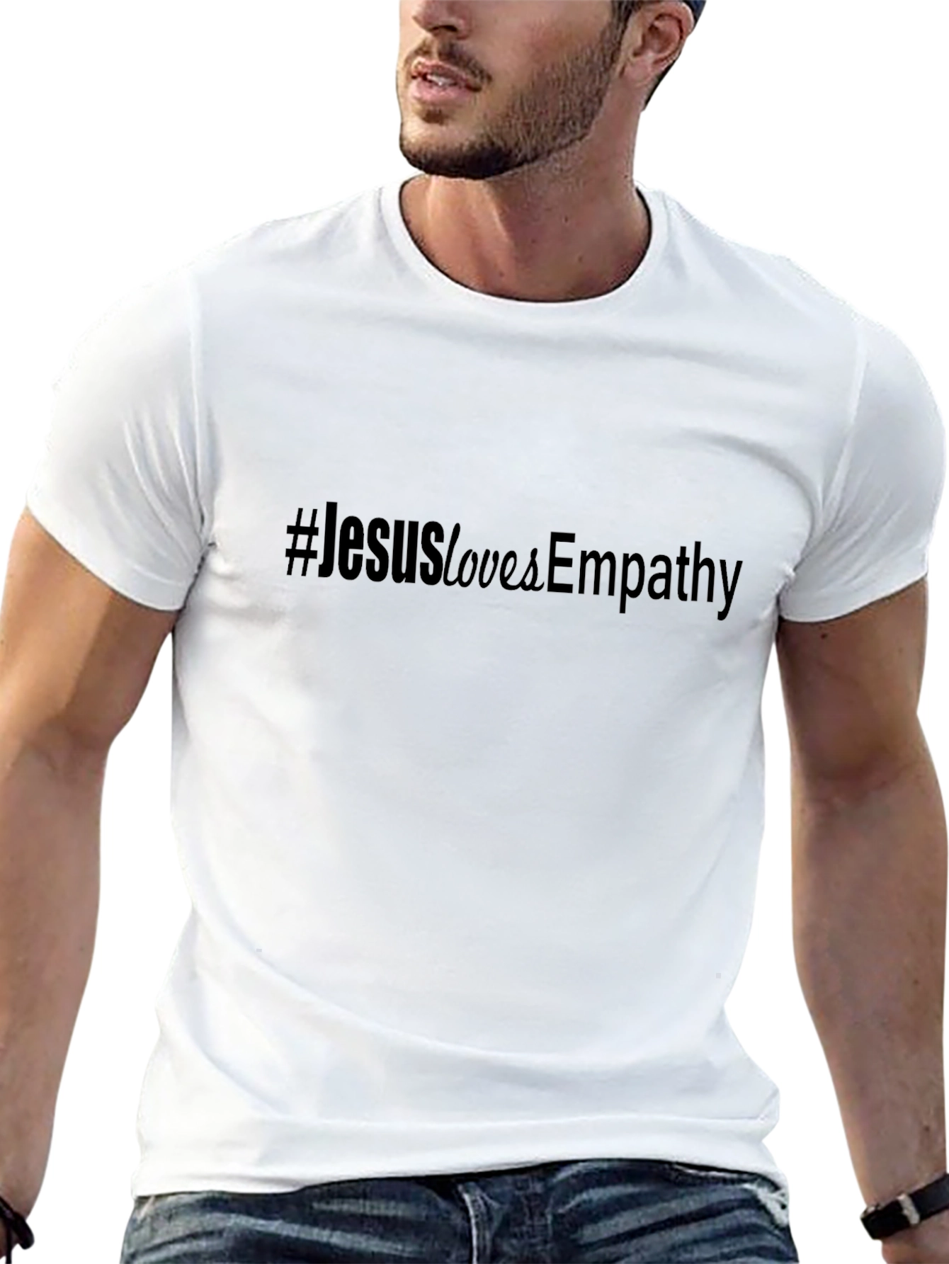 #JesusLovesEmpathy Black Graphic T-Shirt