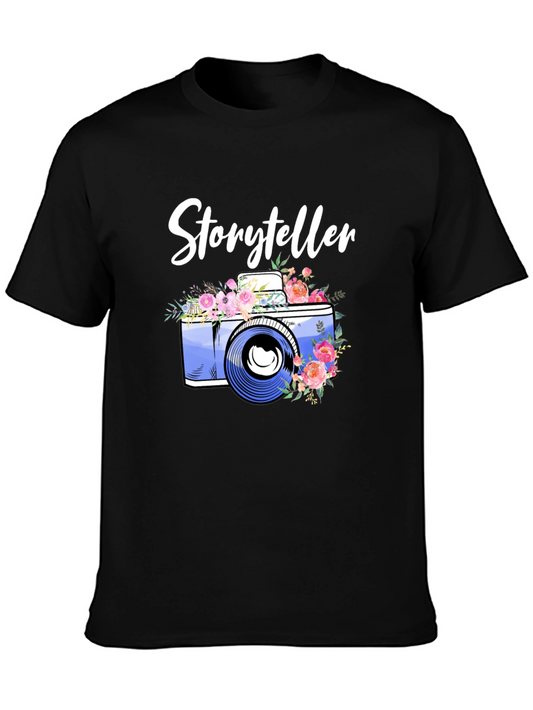 Storyteller Camera Floral Graphic Tee