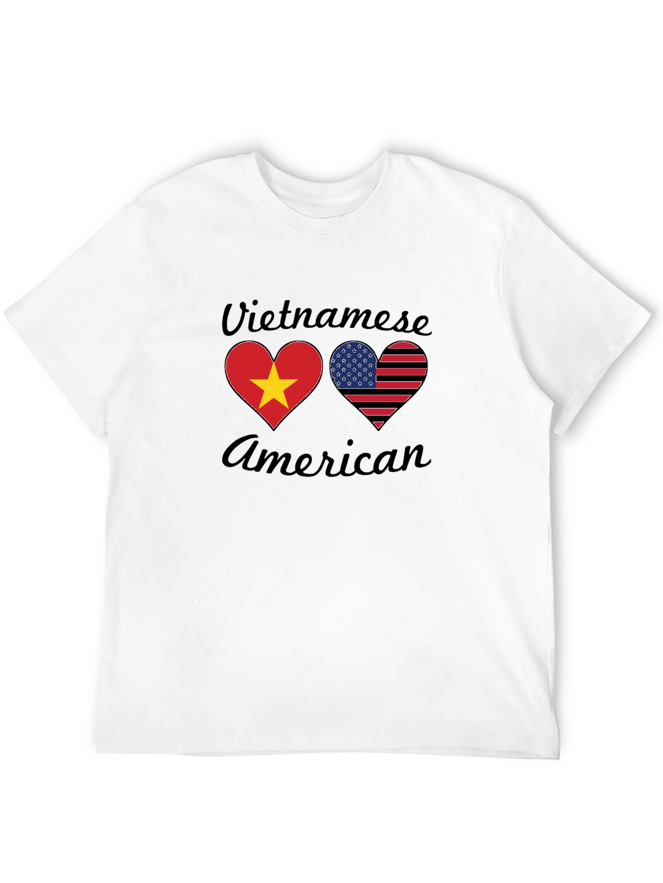 Vietnamese American Heart Flag T-Shirt