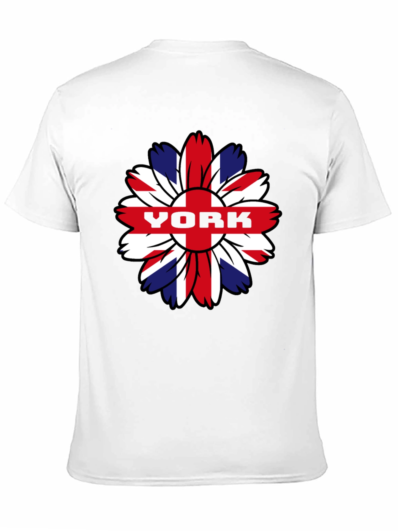 York Flower Graphic T-Shirt - Union Jack Style