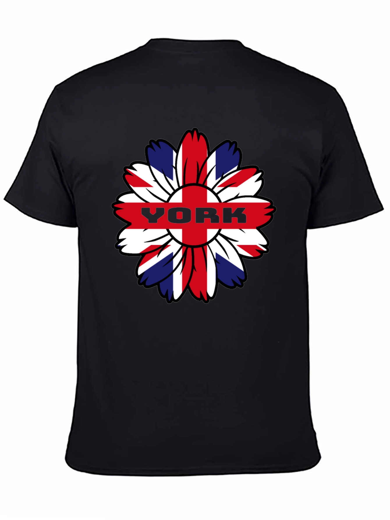 York Flower Graphic T-Shirt - Union Jack Style