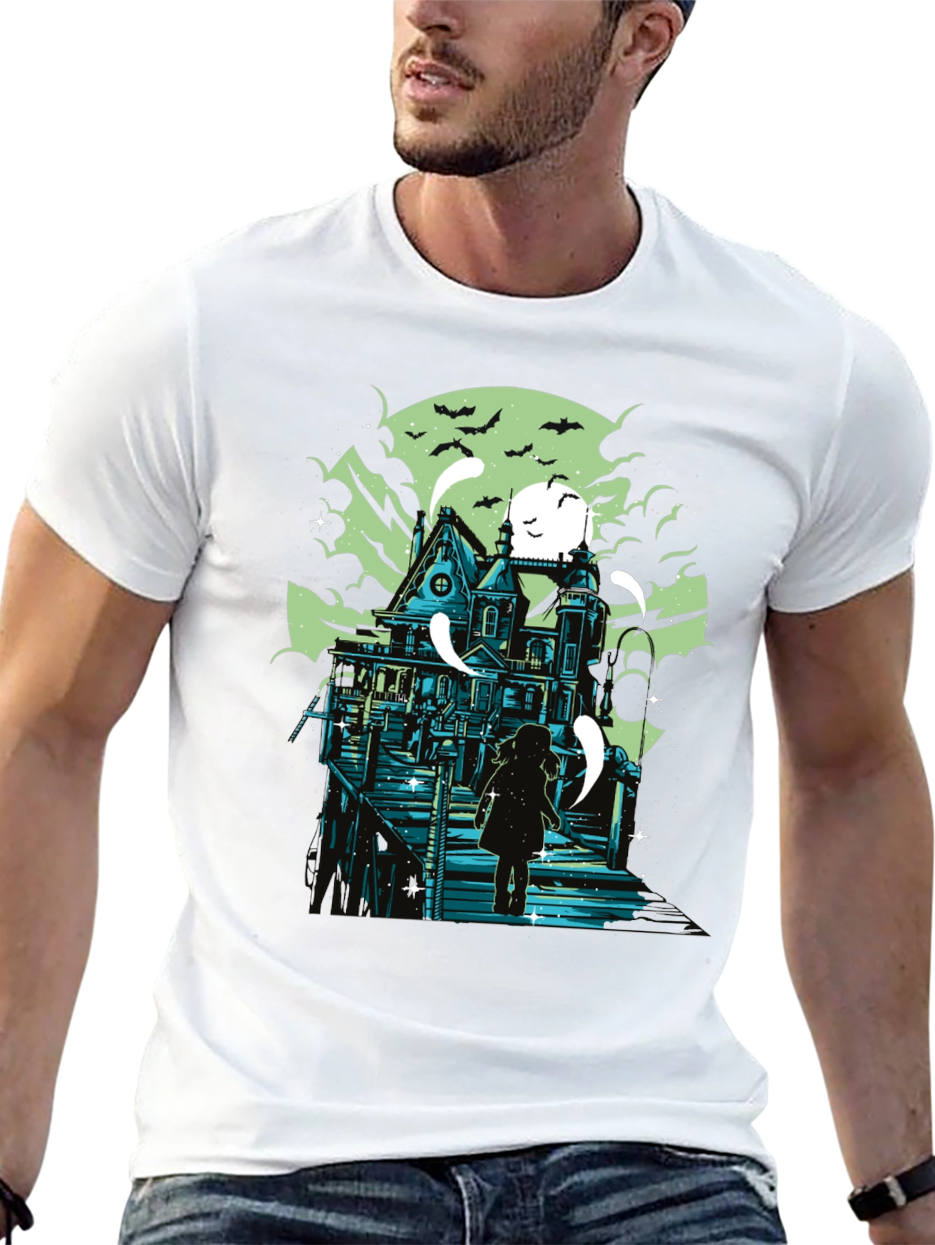 Spooky House Graphic Tee