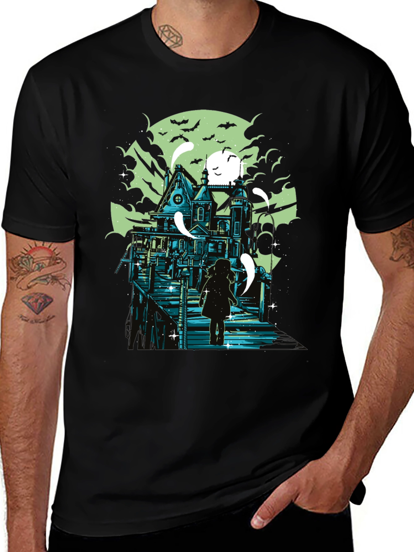Spooky House Graphic Tee