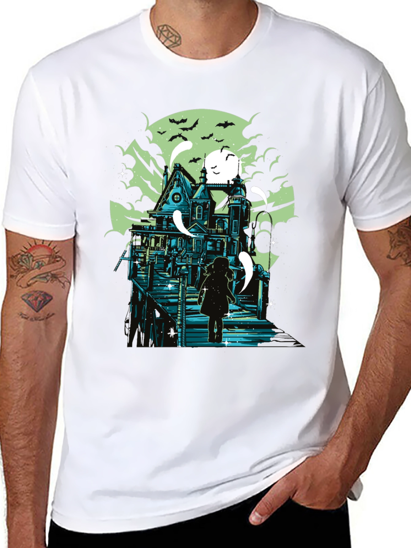 Spooky House Graphic Tee