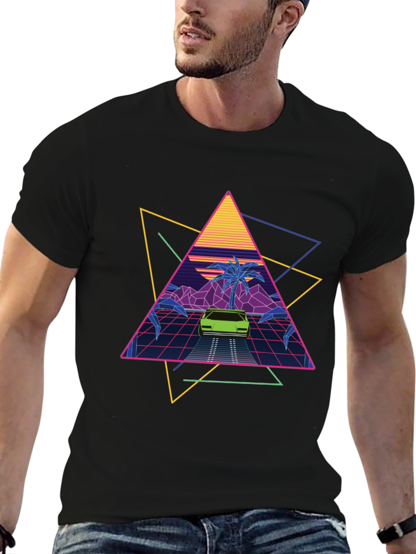 Retro Wave T-Shirt 80s Inspired Design