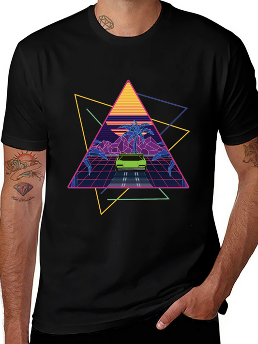 Retro Wave T-Shirt 80s Inspired Design