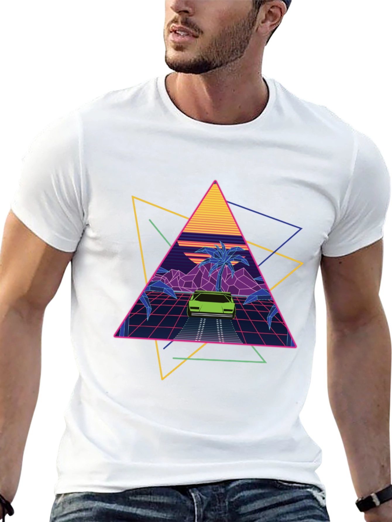 Retro Wave T-Shirt 80s Inspired Design