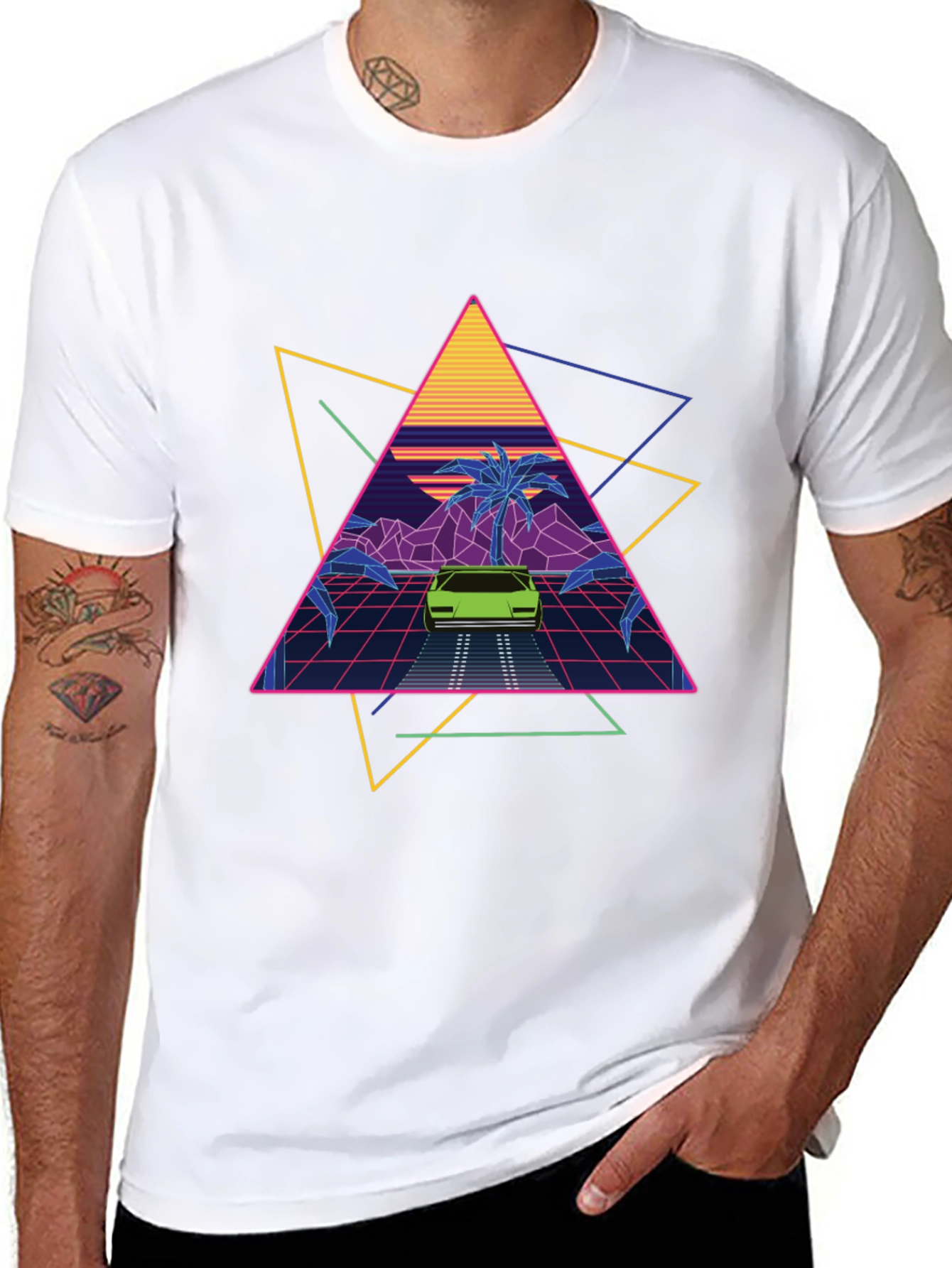 Retro Wave T-Shirt 80s Inspired Design