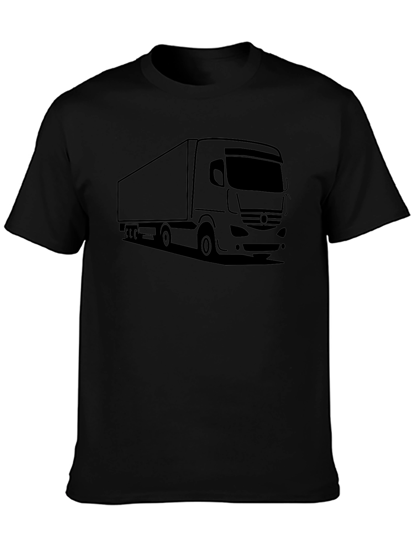 Truck Graphic Tee - Black Cotton Blend