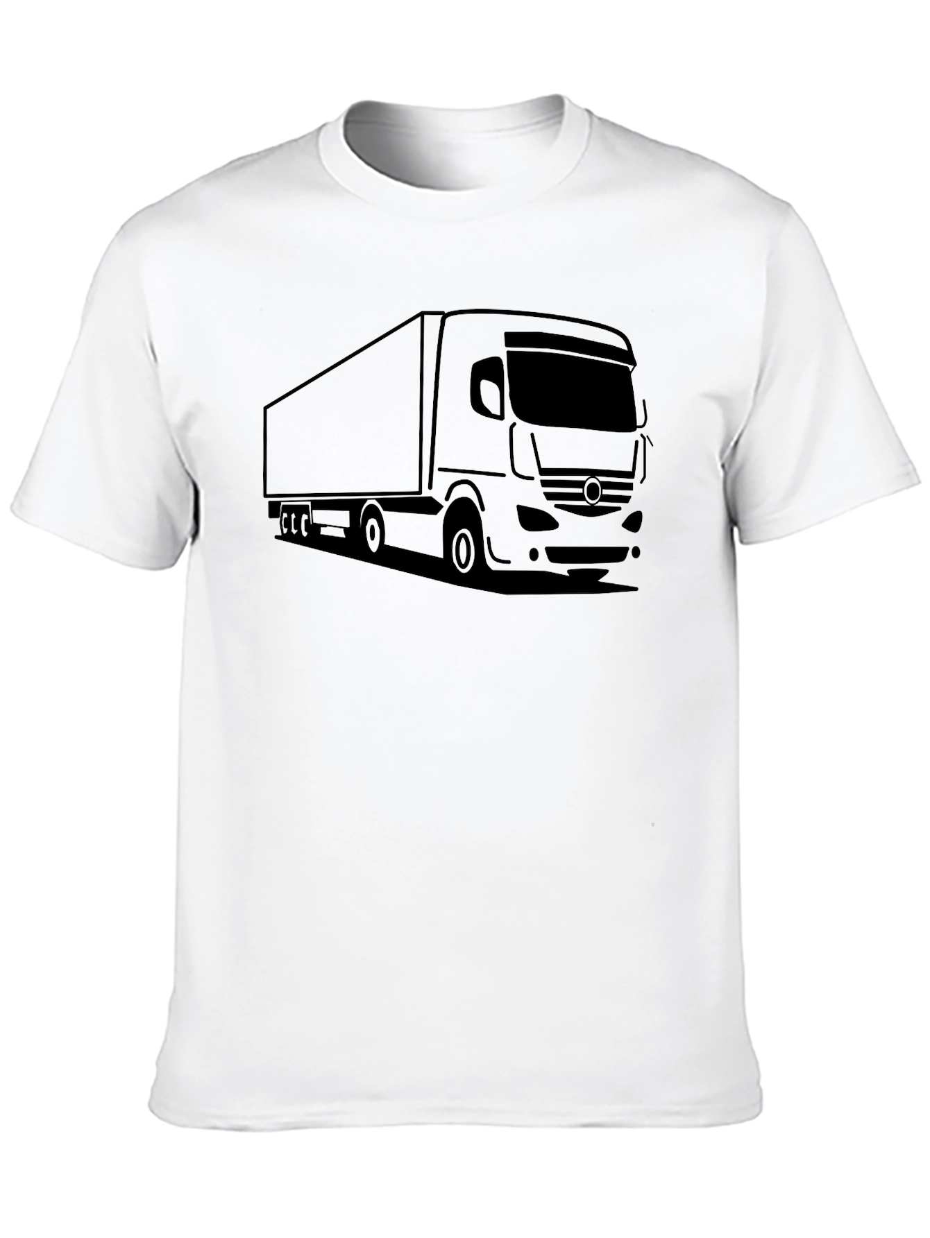 Truck Graphic Tee - Black Cotton Blend