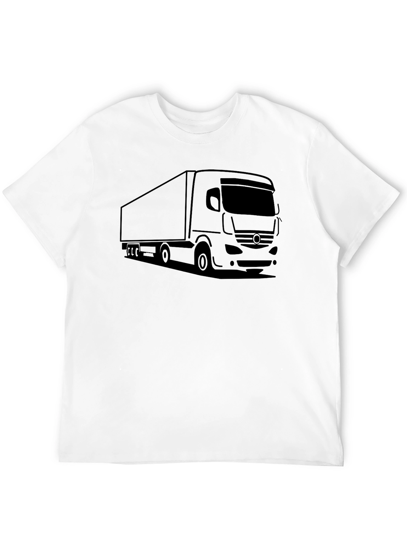 Truck Graphic Tee - Black Cotton Blend