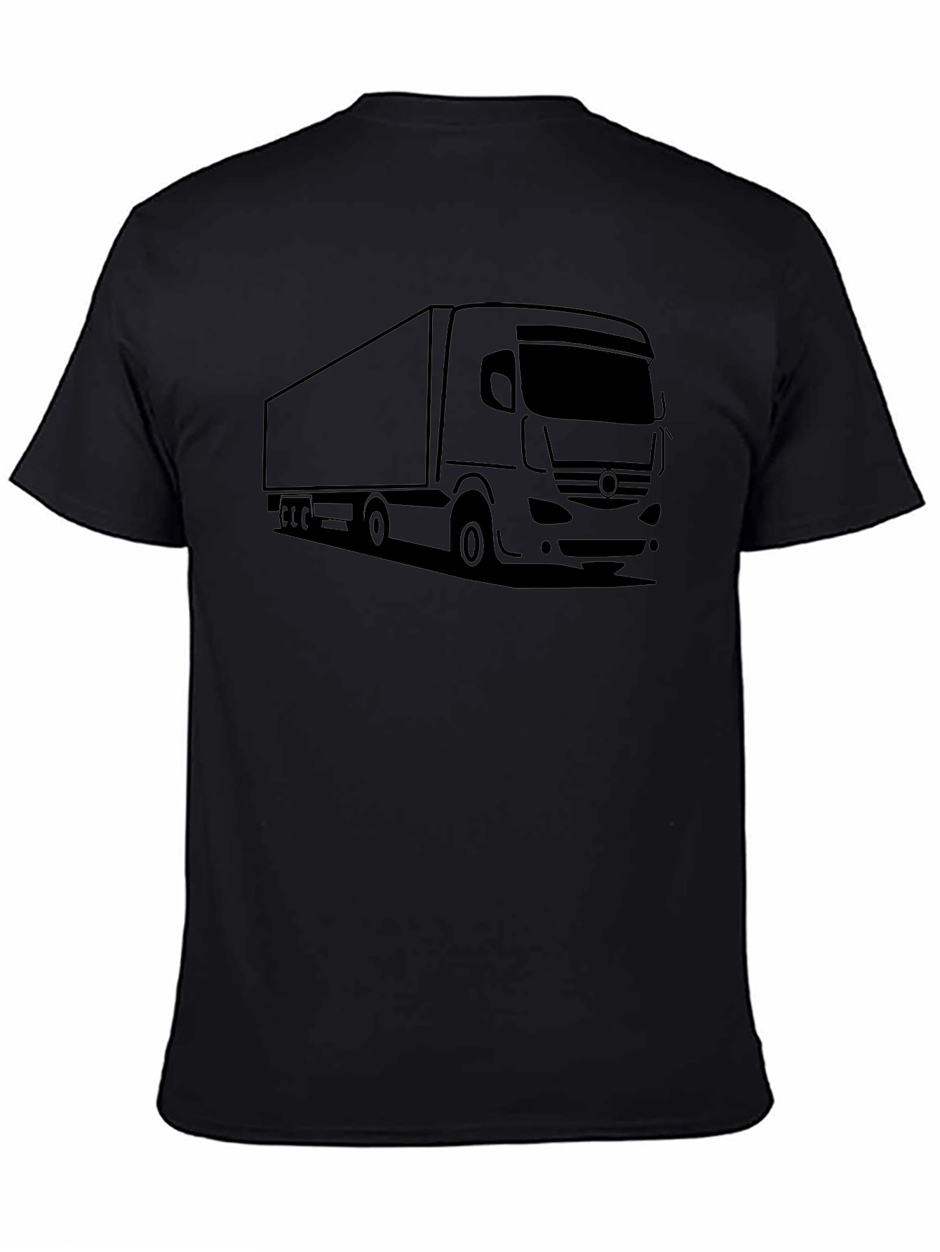 Truck Graphic Tee - Black Cotton Blend