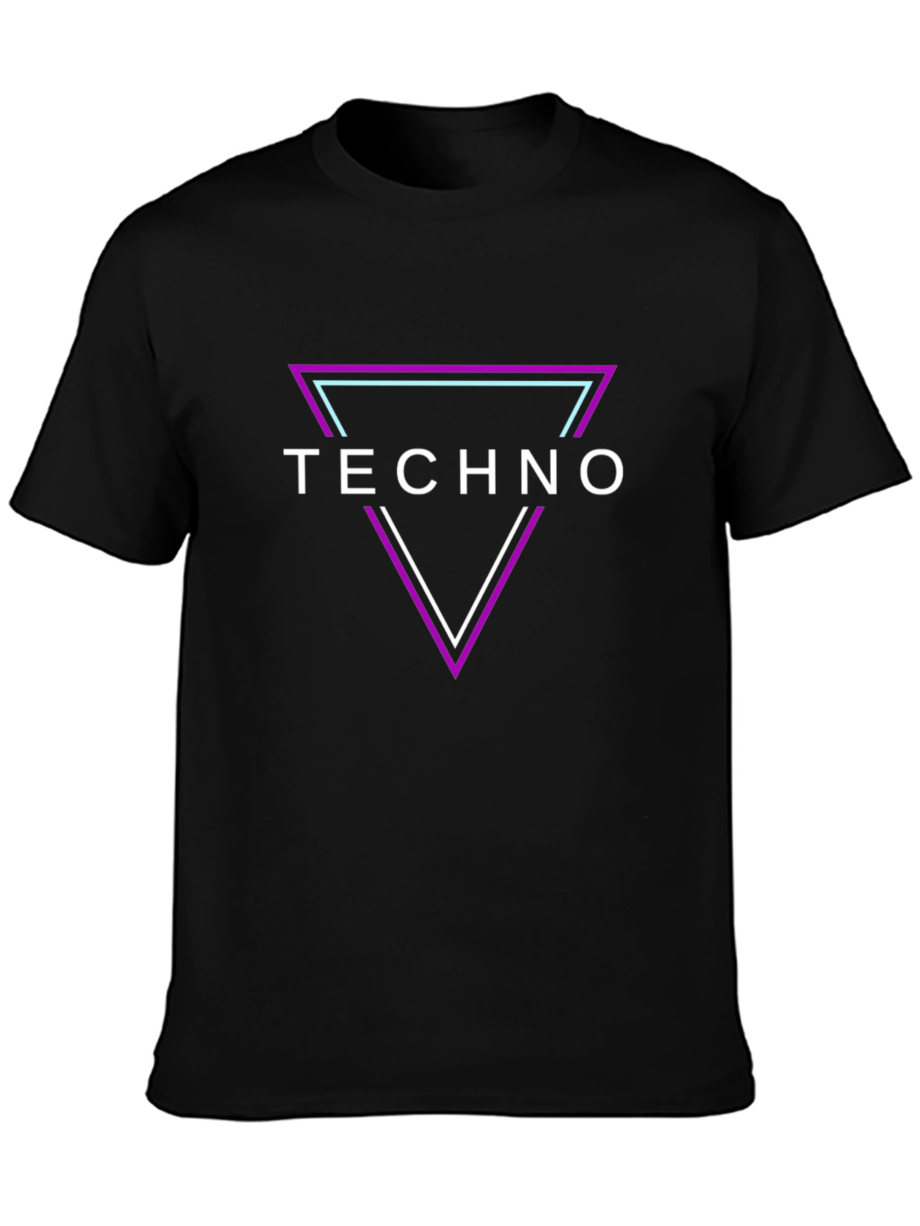 Techno Triangle Graphic T-Shirt - Bold Music Fashion