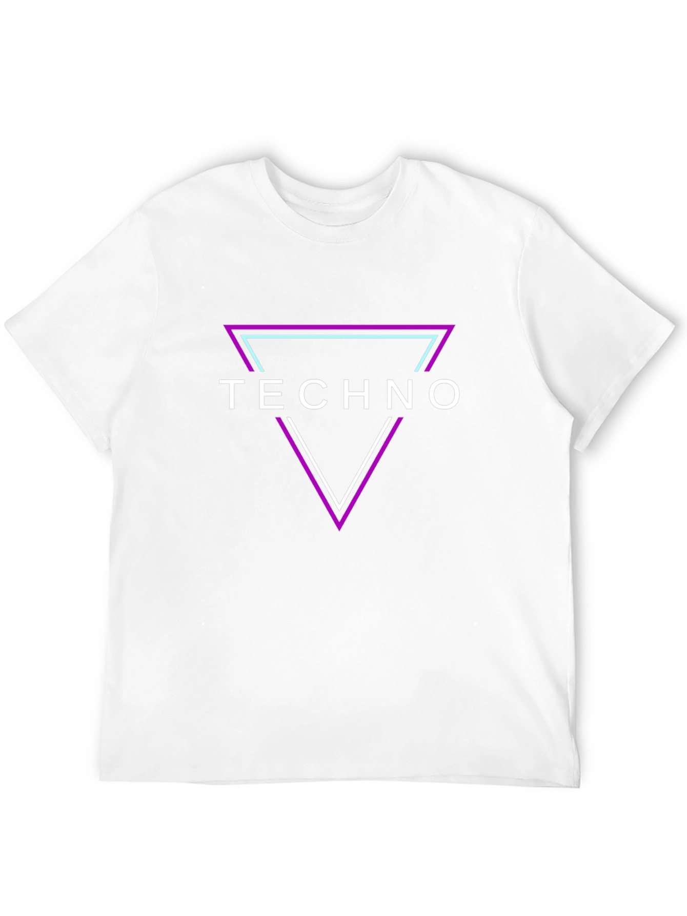 Techno Triangle Graphic T-Shirt - Bold Music Fashion