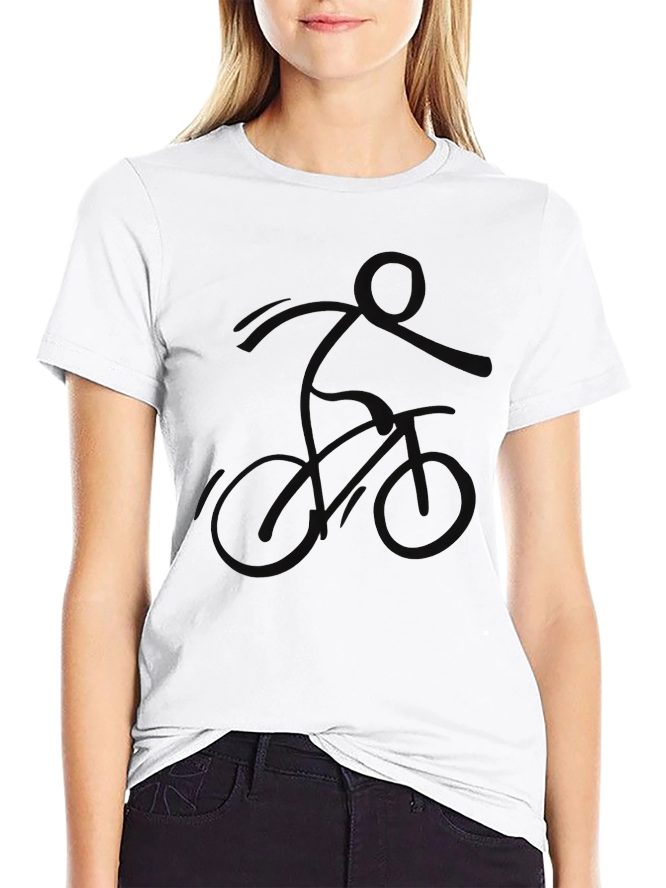 Black BMX Rider Graphic Tee