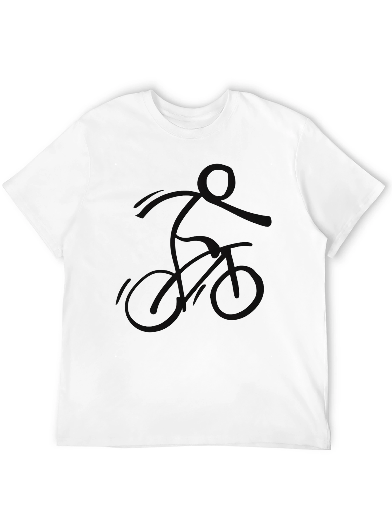 Black BMX Rider Graphic Tee