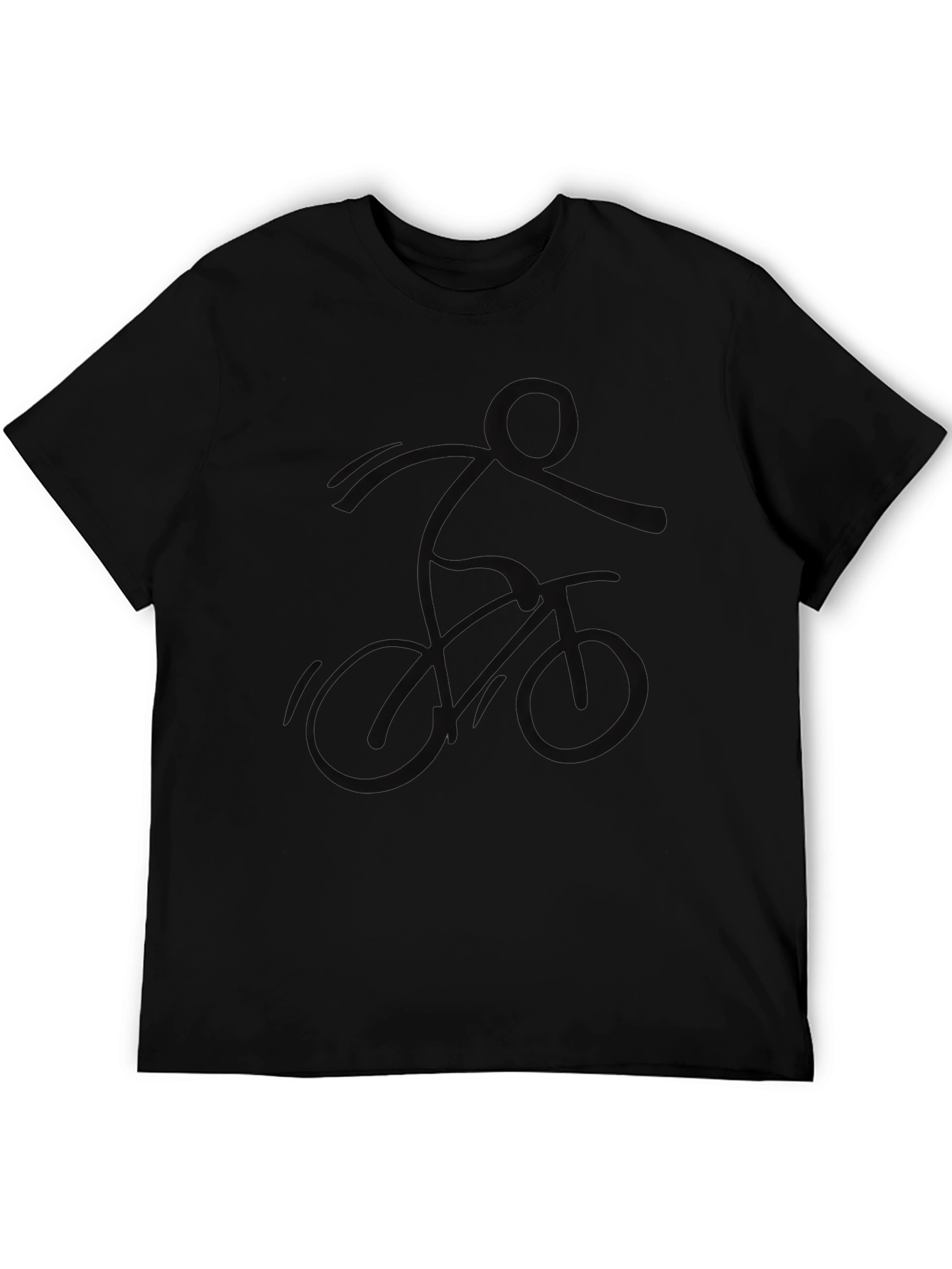 Black BMX Rider Graphic Tee