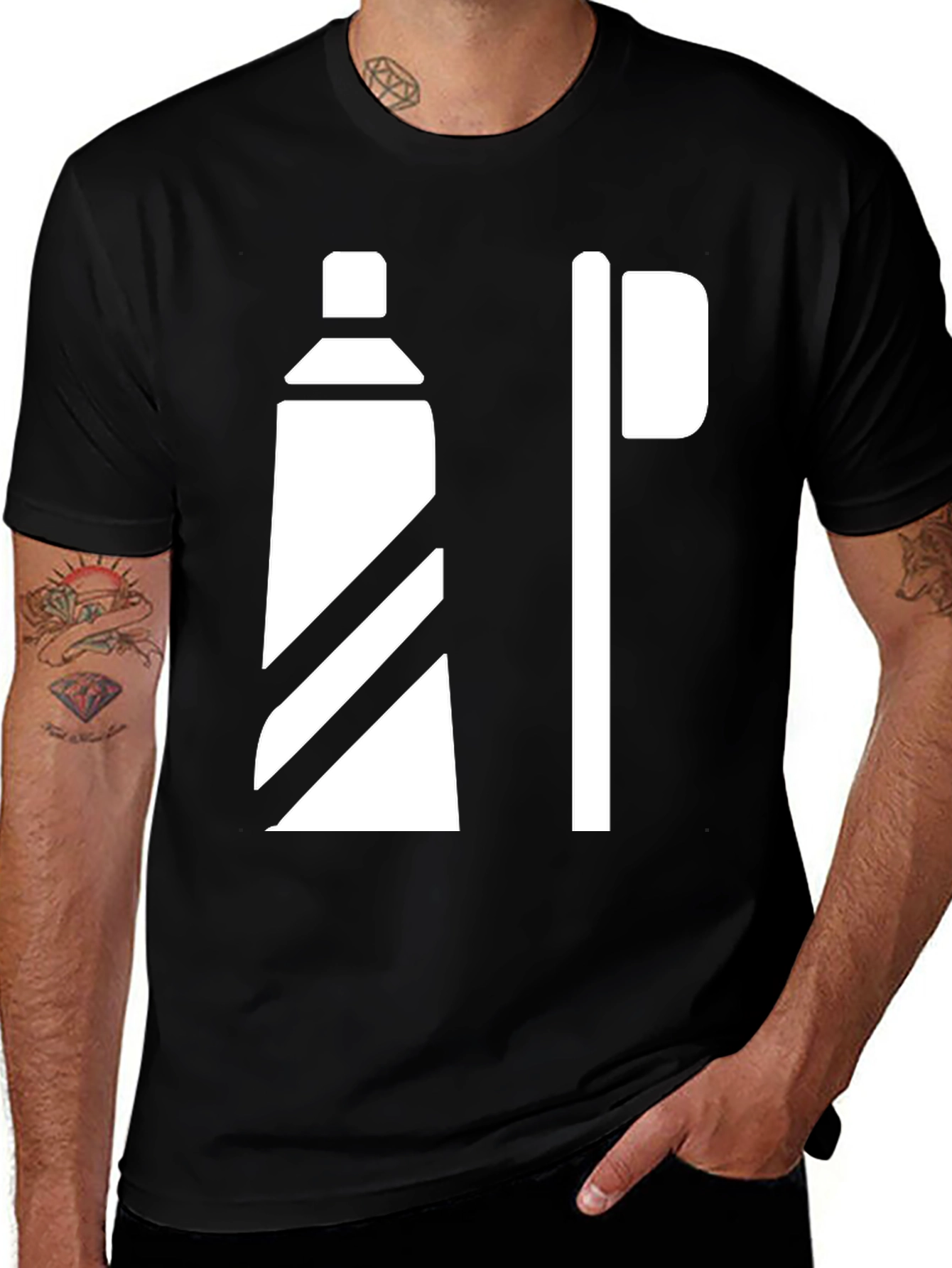 Toothpaste & Brush Graphic Tee - Clean Style!