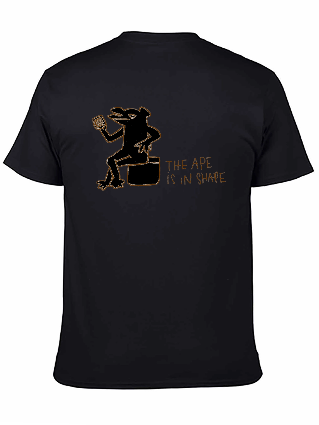 Ape in Shape Graphic Black T-Shirt