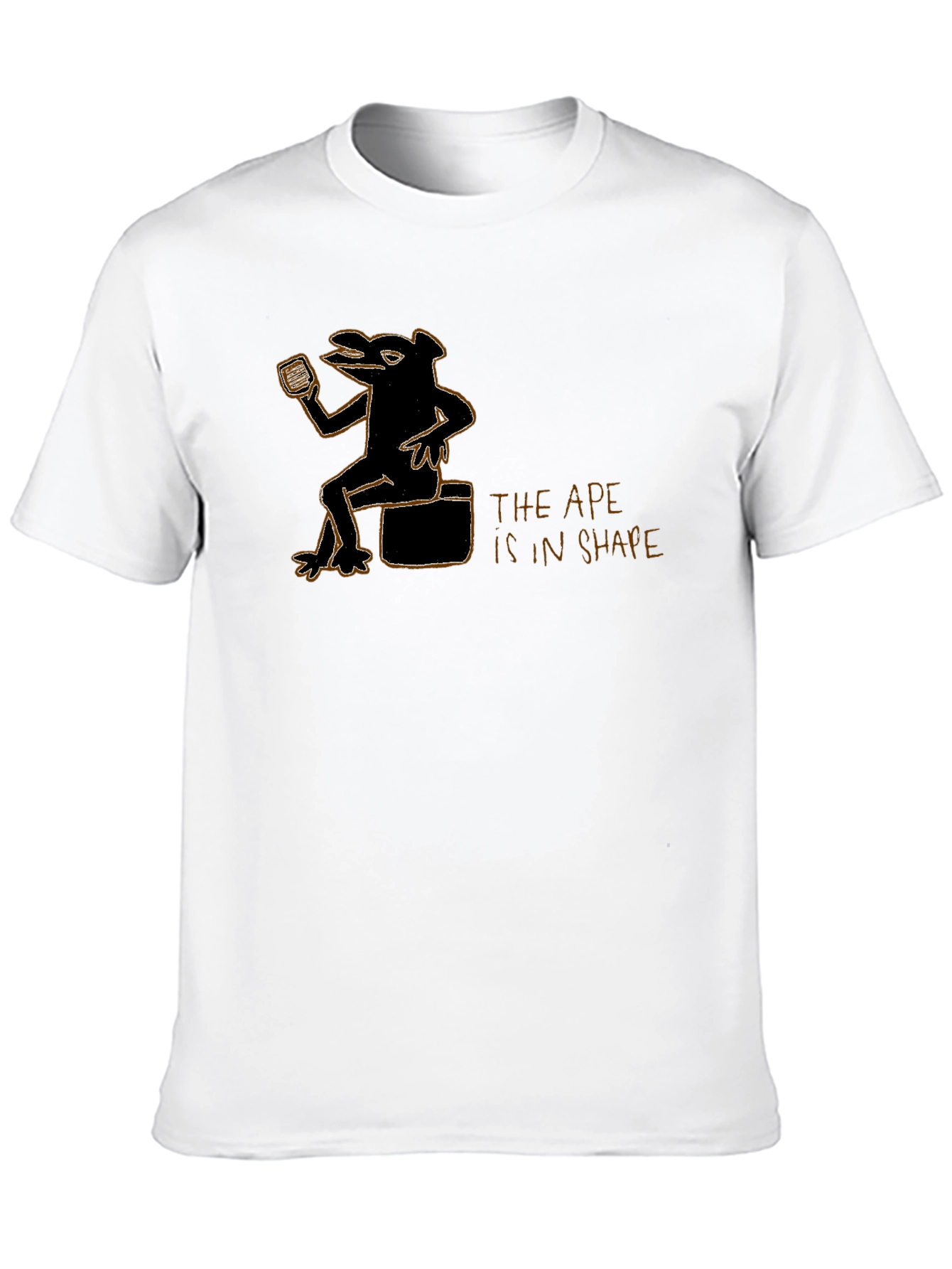 Ape in Shape Graphic Black T-Shirt