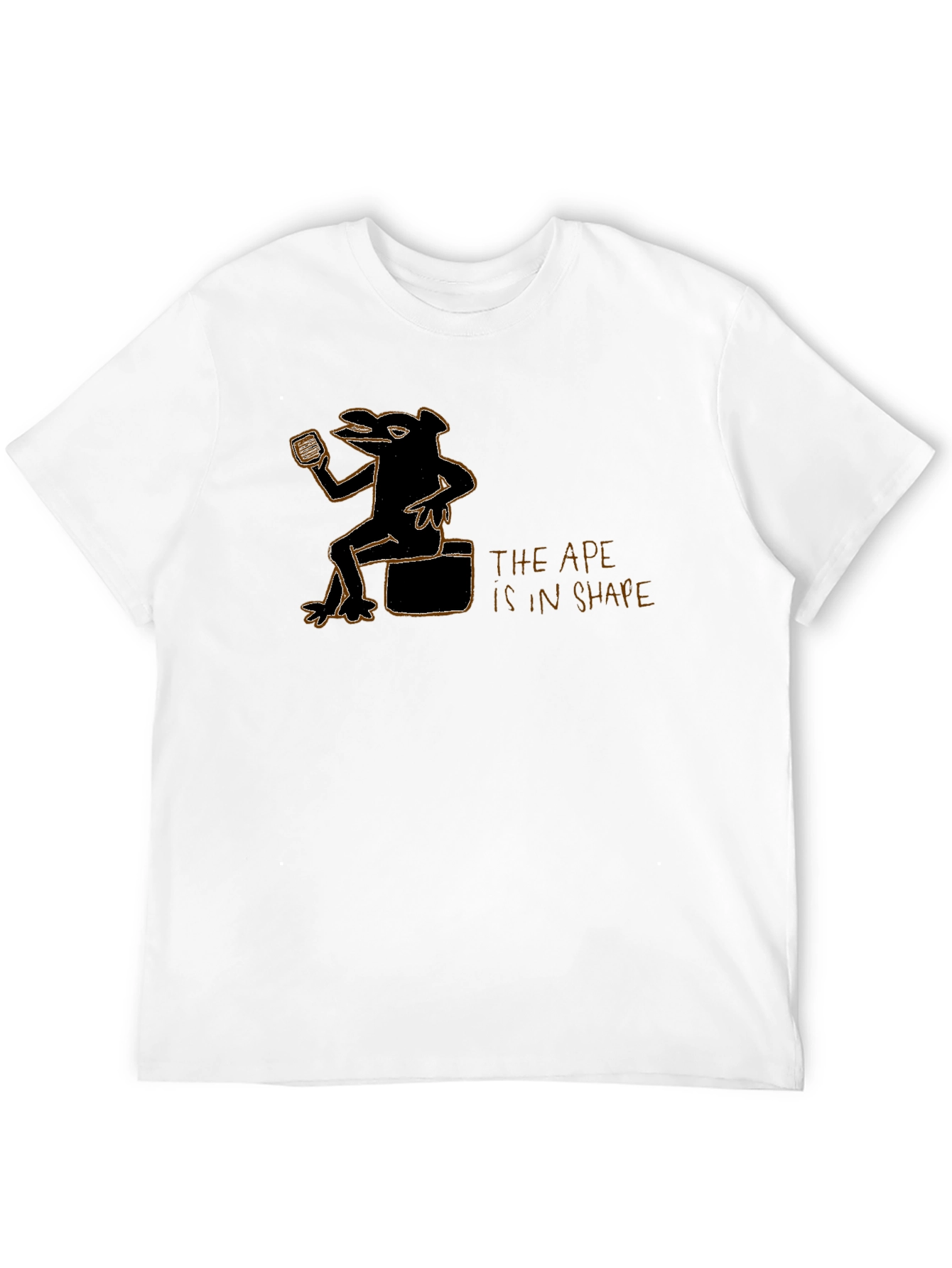 Ape in Shape Graphic Black T-Shirt