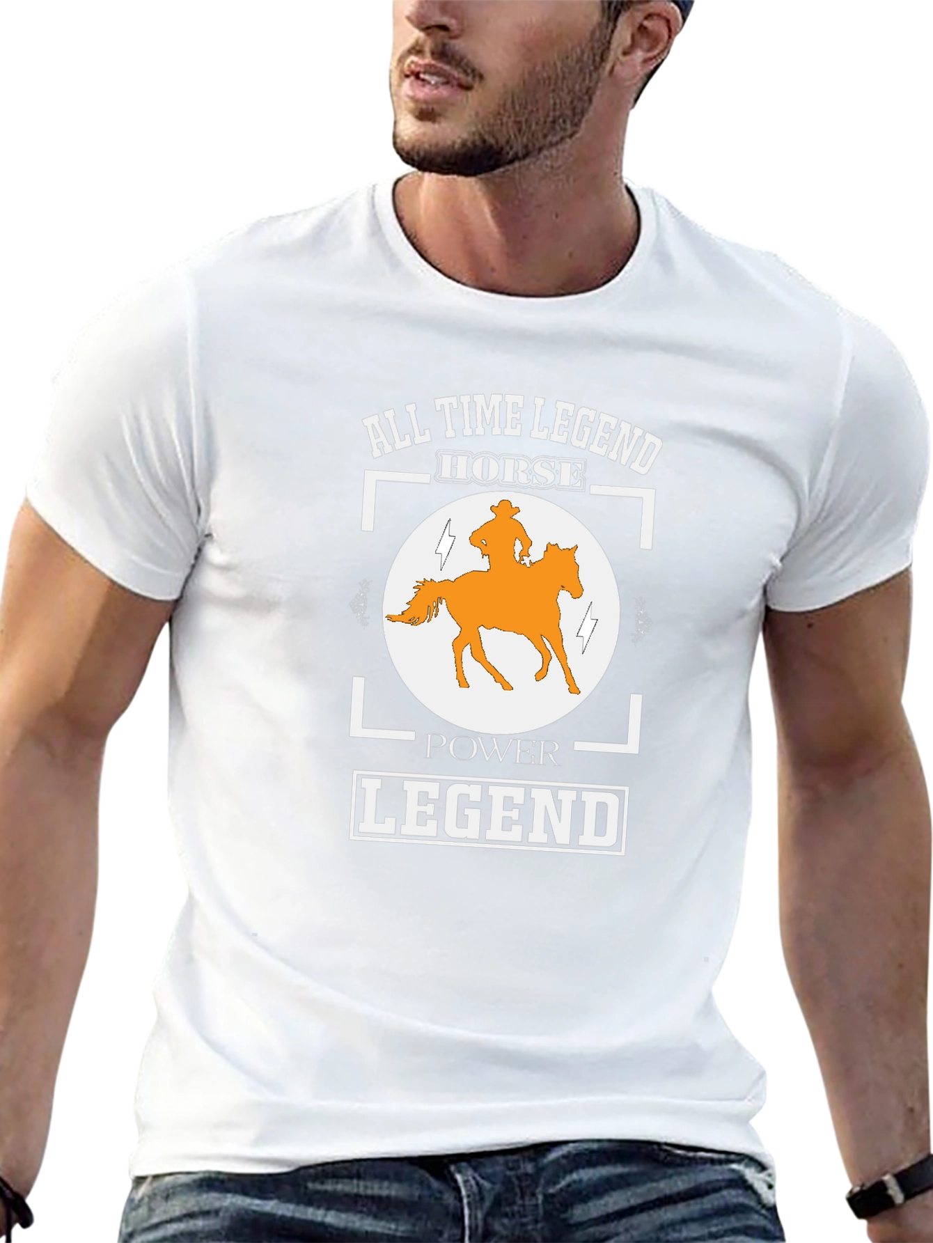 All Time Legend Horse Power Graphic T-Shirt