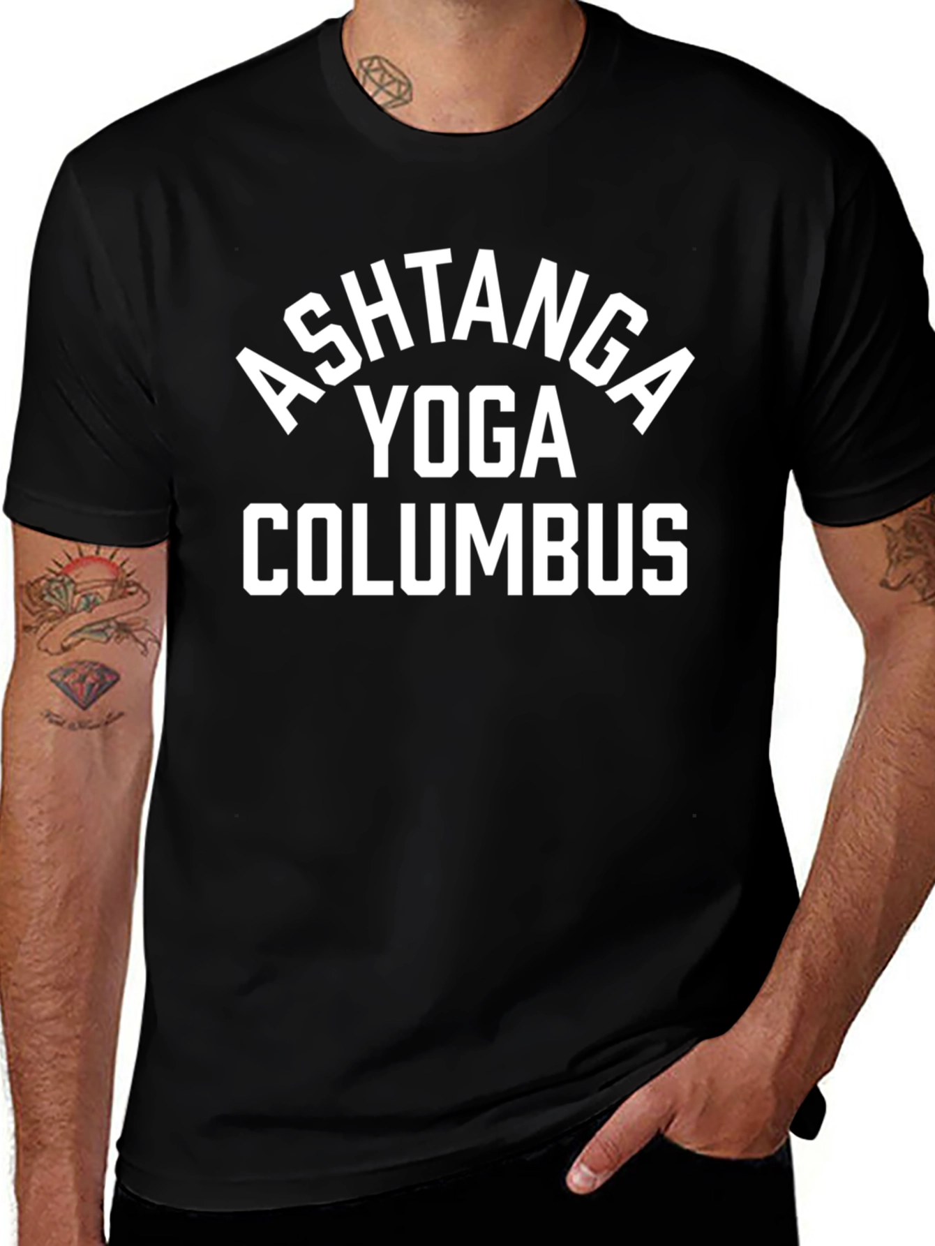 Ashtanga Yoga Columbus Black T-Shirt