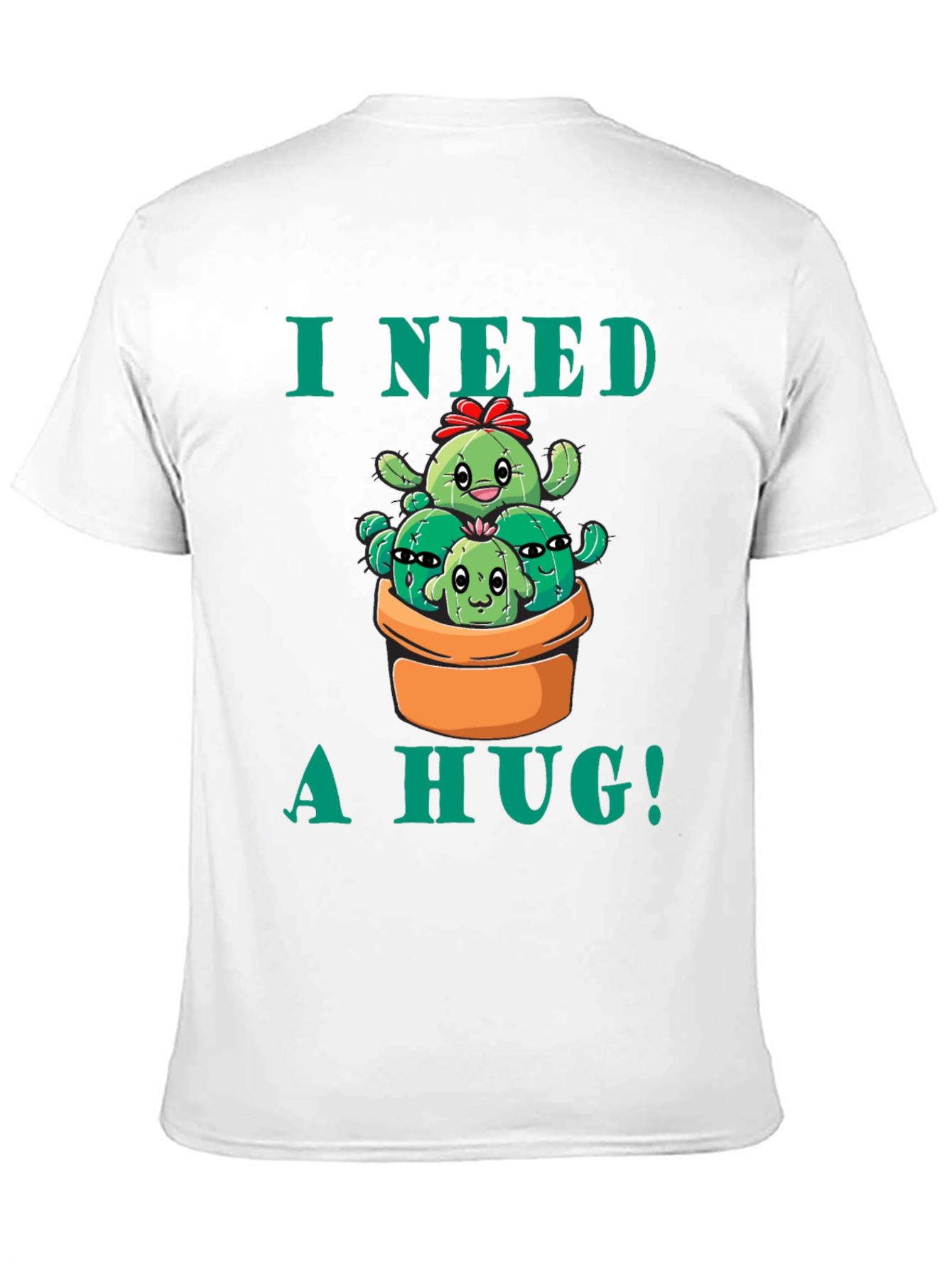 I Need a Hug! Cactus Graphic T-Shirt