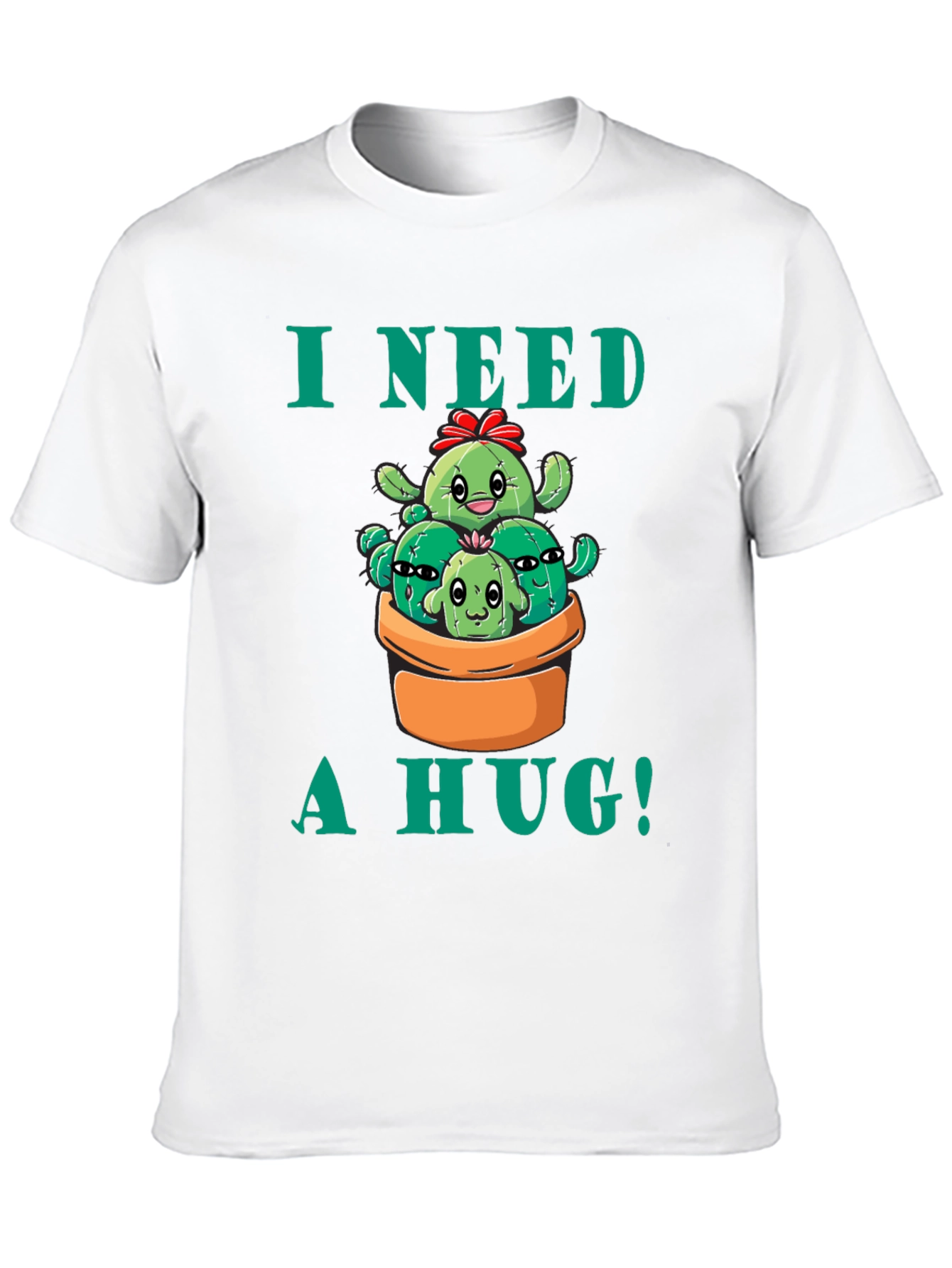 I Need a Hug! Cactus Graphic T-Shirt