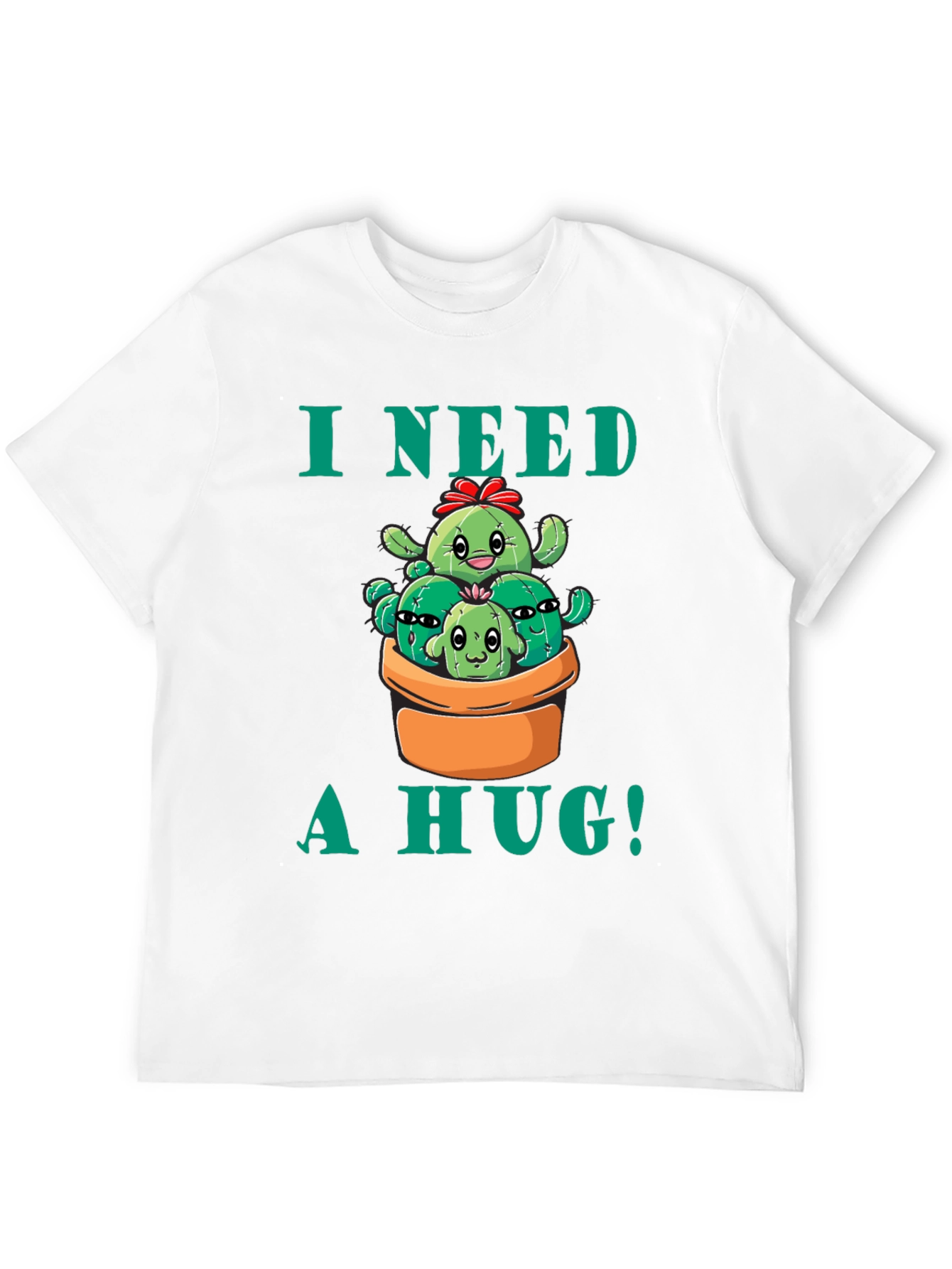 I Need a Hug! Cactus Graphic T-Shirt
