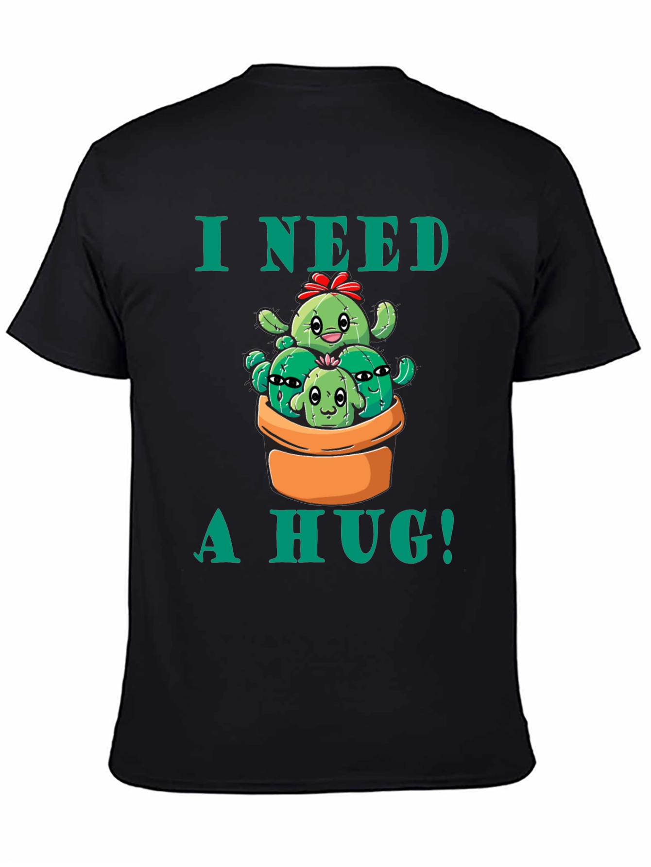 I Need a Hug! Cactus Graphic T-Shirt