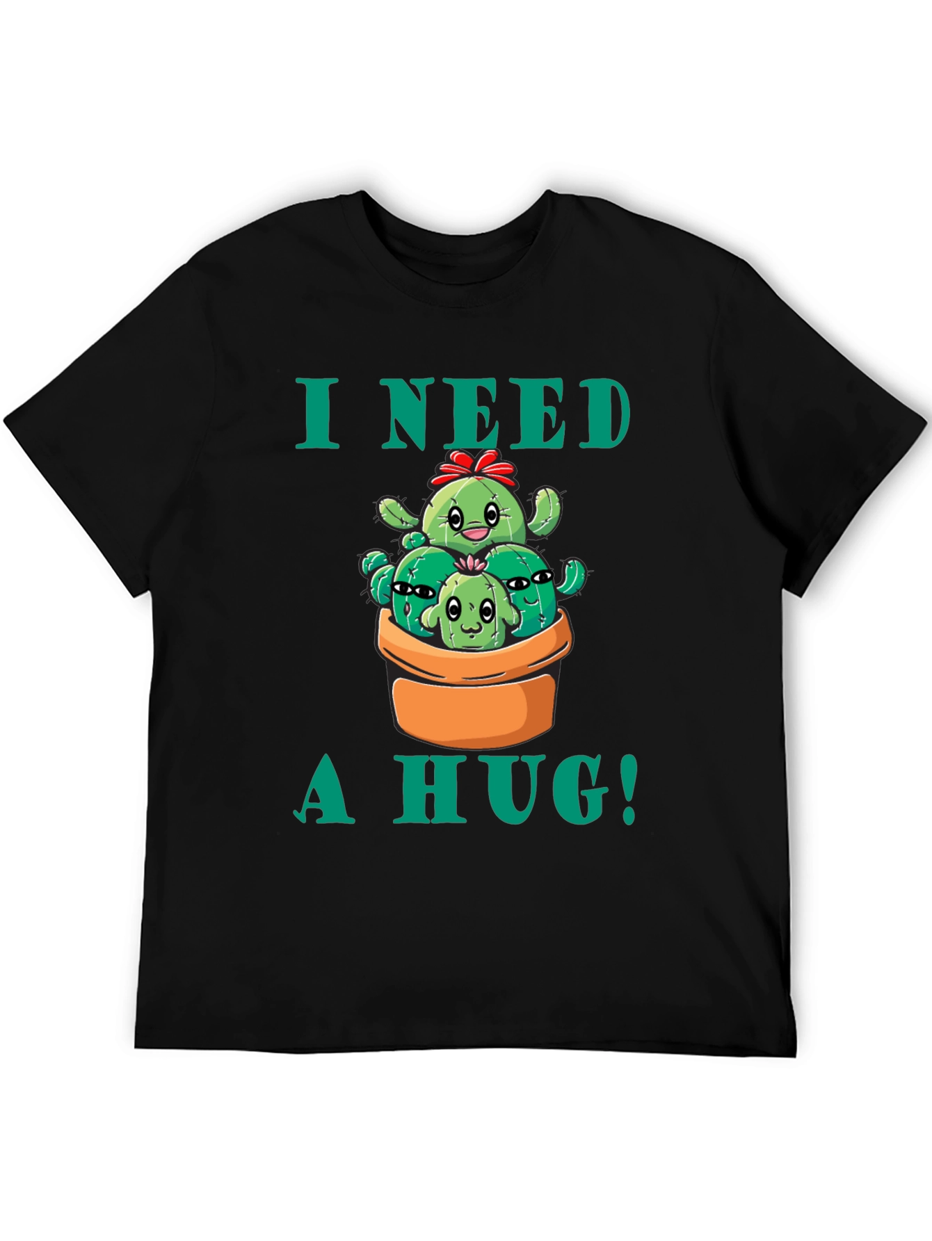 I Need a Hug! Cactus Graphic T-Shirt