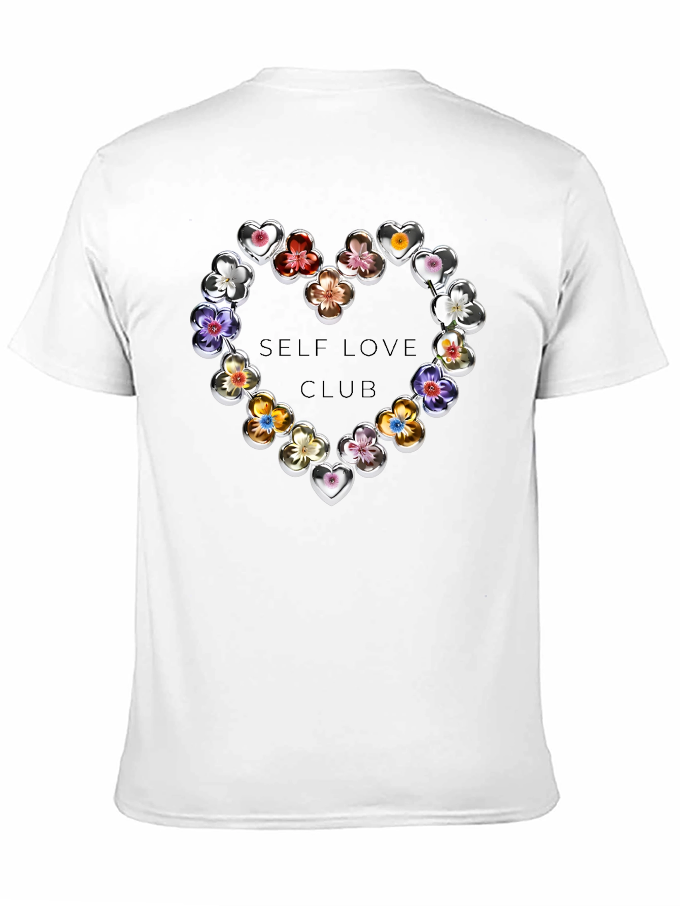 Self Love Club Floral Heart T-Shirt