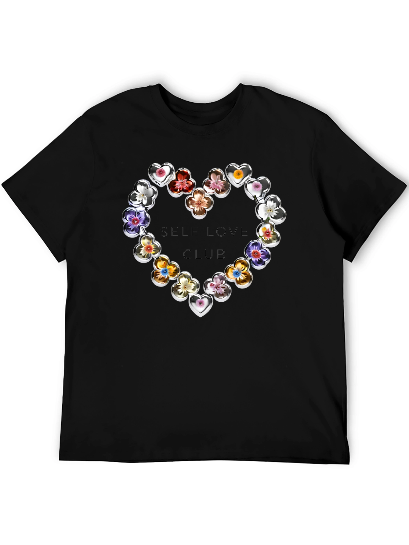 Self Love Club Floral Heart T-Shirt