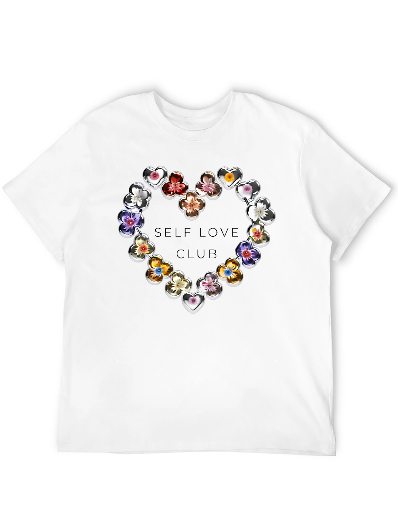 Self Love Club Floral Heart T-Shirt