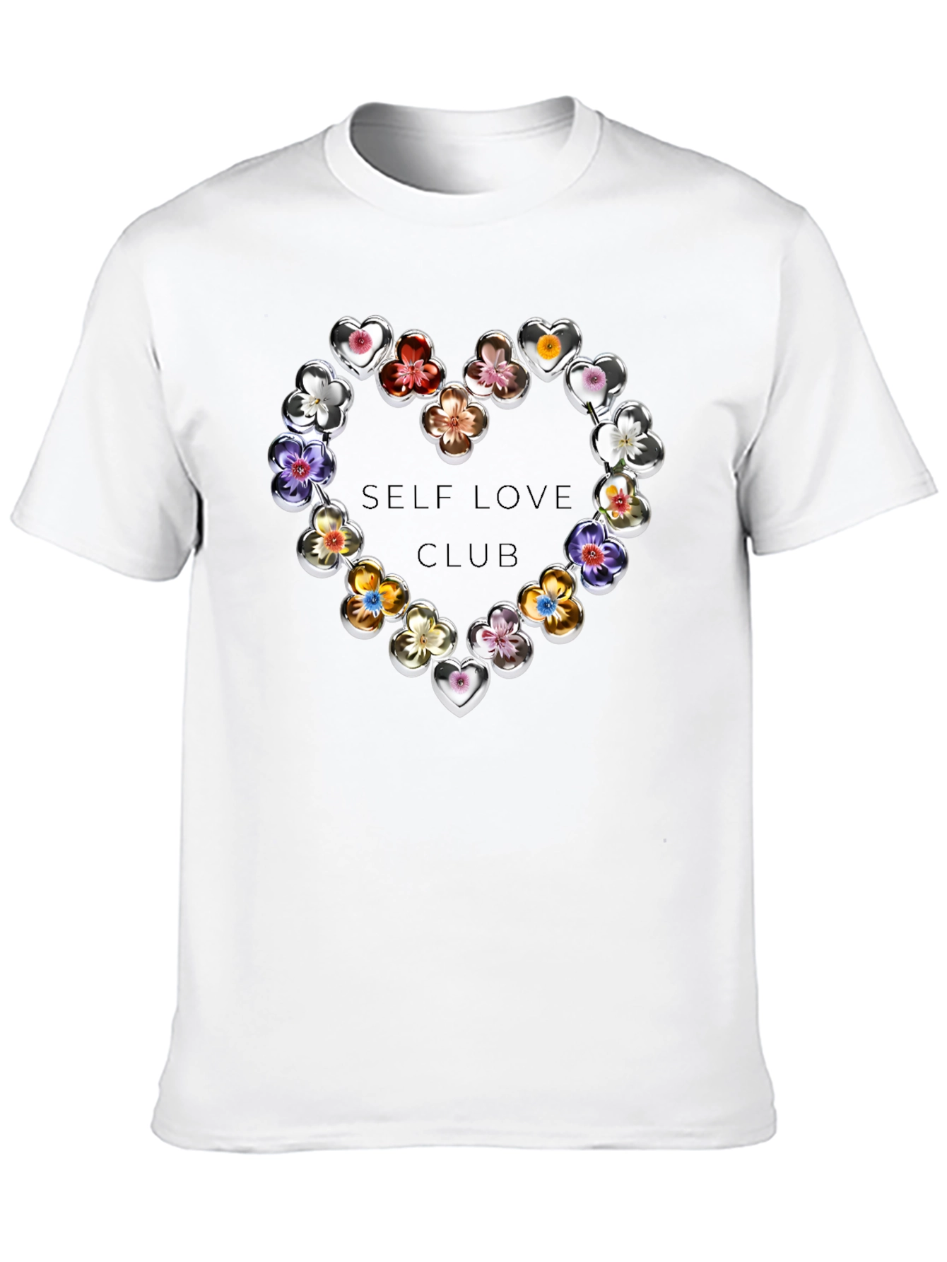 Self Love Club Floral Heart T-Shirt