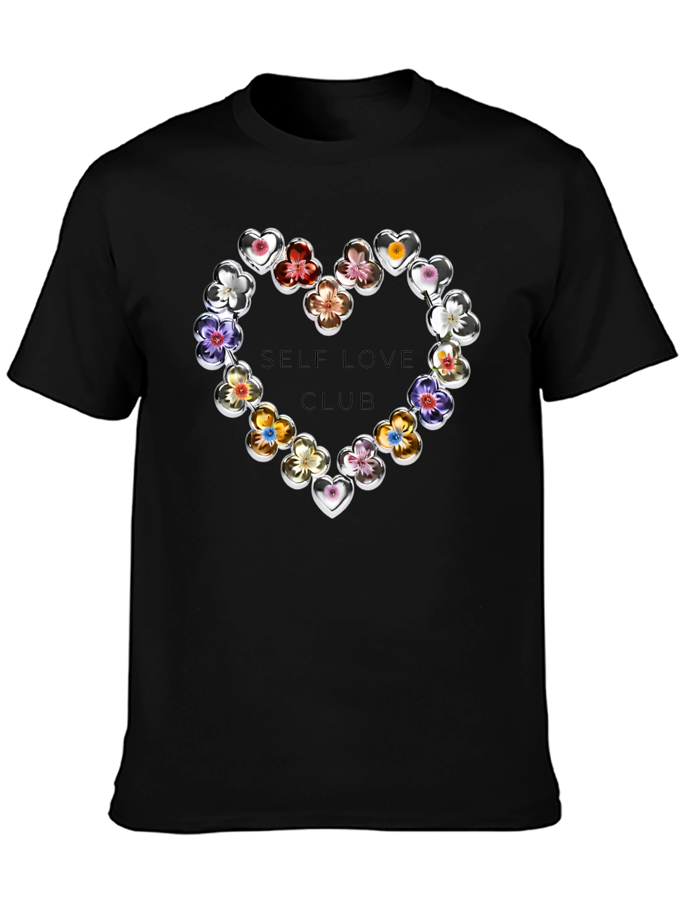 Self Love Club Floral Heart T-Shirt
