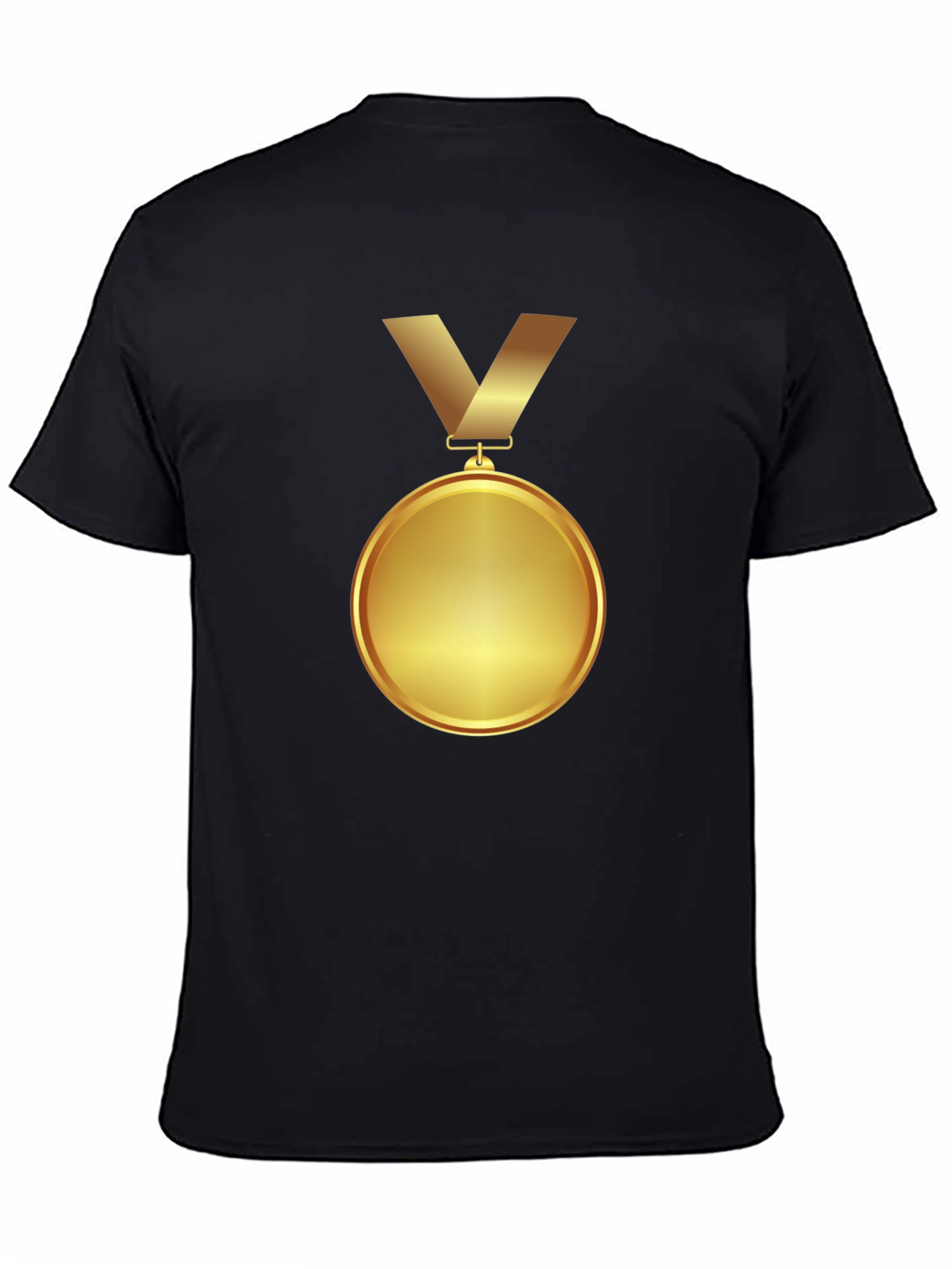 Winners Gold Medal Graphic Tee - Premium Black T-Shirt